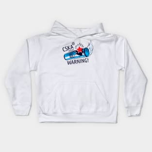 CSKA WARNING (white edition) Kids Hoodie